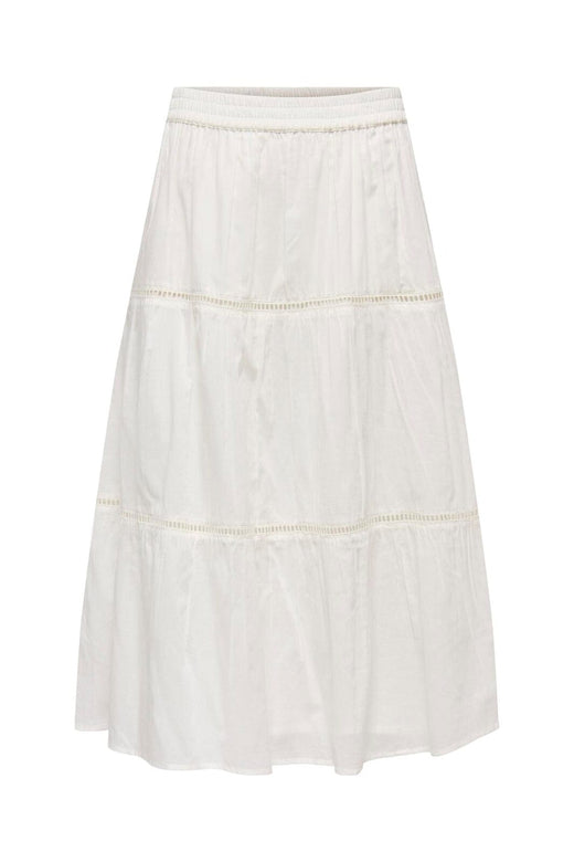 Only - Onlisabella Long Skirt - 4994098 Cloud Dancer