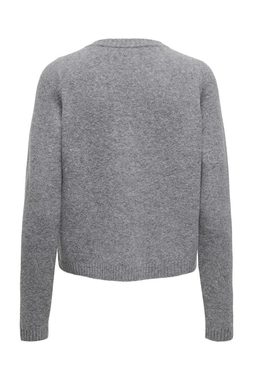 Only - Onljessie Ls One String Cardi Knt - 4757632 Medium Grey Melange