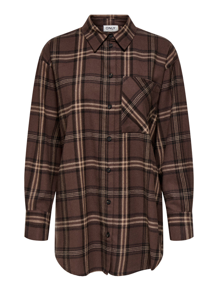 Only - Onljuliana Ls Loose Check Shirt - 4846080 Shopping Bag Texana