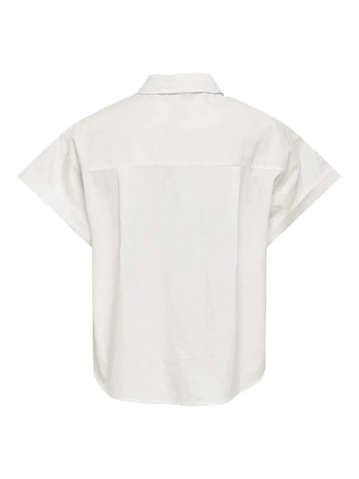 Only - Onlkeri S/S Fold Shirt - 4964942 Bright White Skjorter 