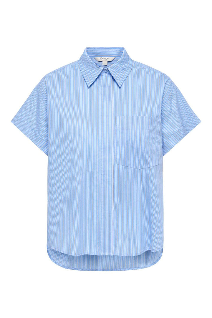 Only - Onlkeri S/S Fold Shirt - 5118365 Provence White