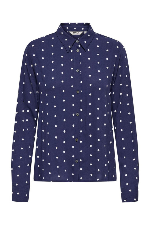 Only - Onlkeshav L/S Shirt - 4991000 Patriot Blue Dots