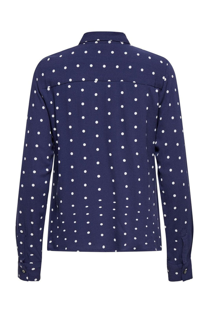Only - Onlkeshav L/S Shirt - 4991000 Patriot Blue Dots
