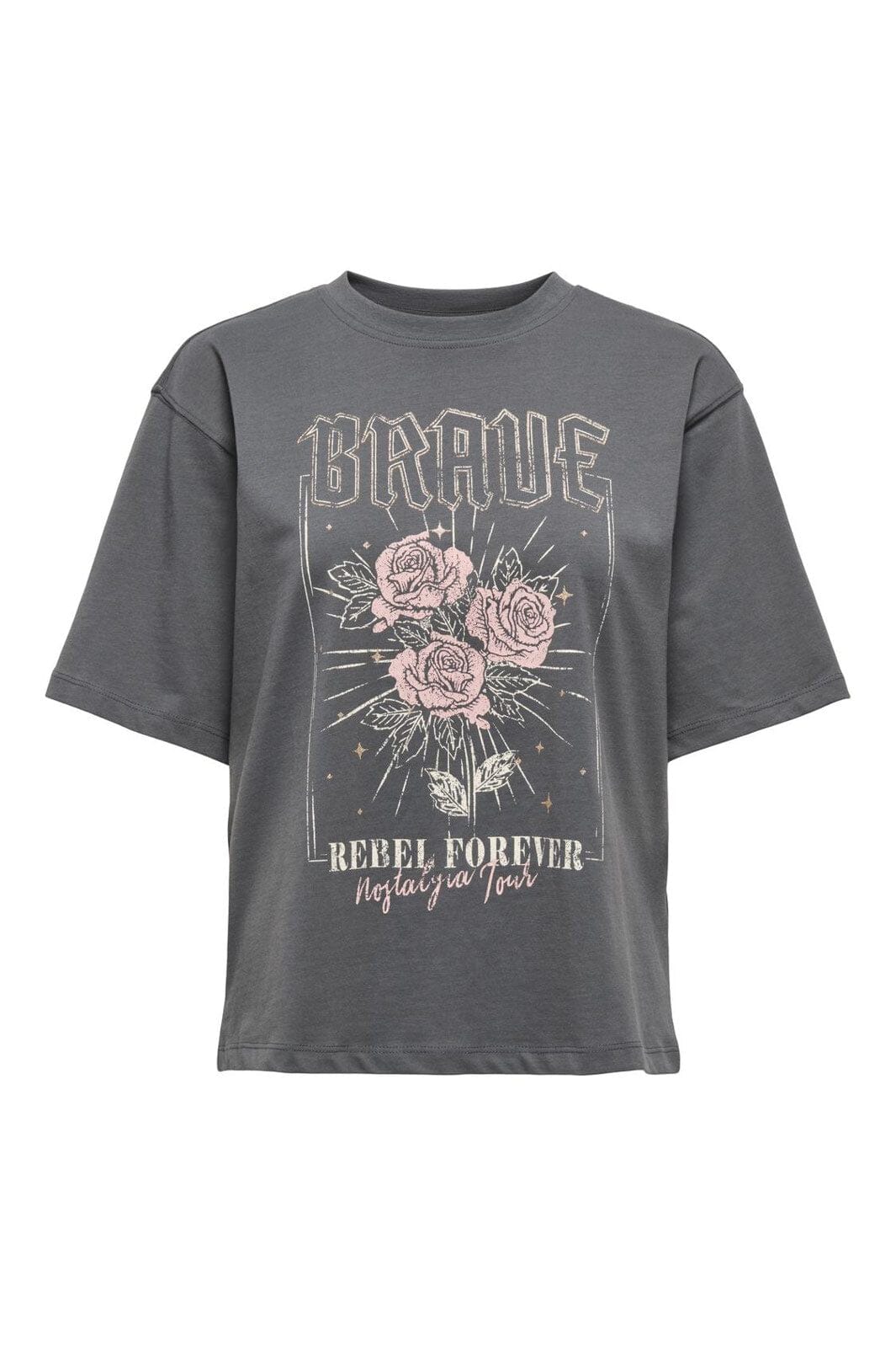 Only - Onllana Life S/S Print Top Box - 4916006 Magnet Lana Brave