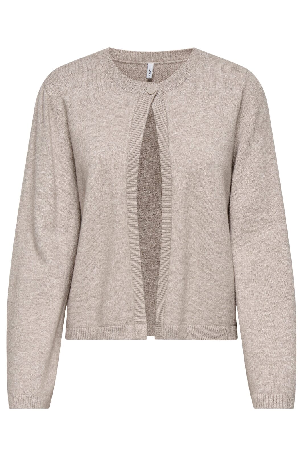 Only - Onllana Ls One Button Cardigan Knt - 4845161 Mocha Meringue W. Melange