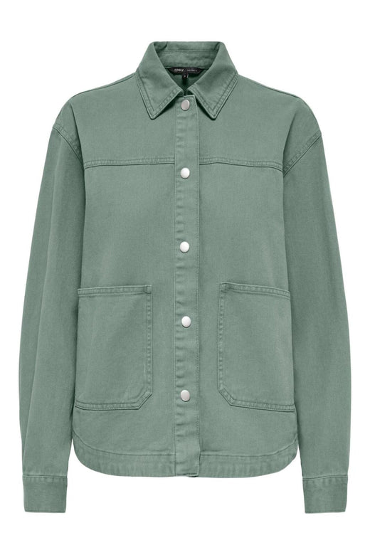 Only - Onllara Twill Jacket - 5079401 Lily Pad Jakker 