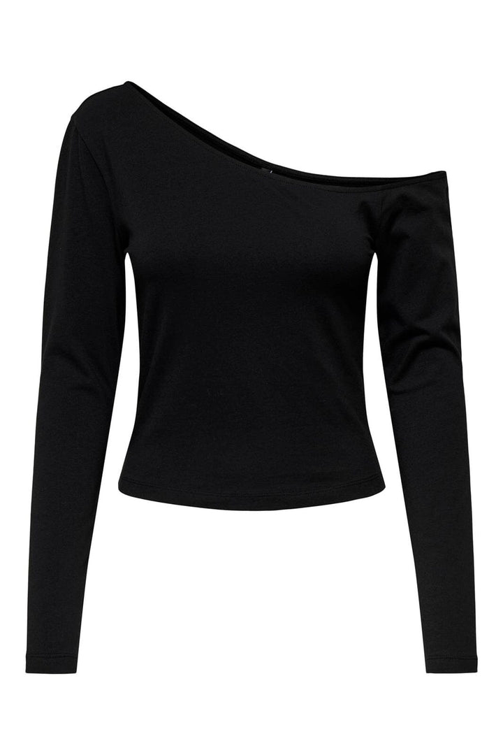 Only - Onllive Love Life L/S Oneshoulder Topjrs - 4710675 Black