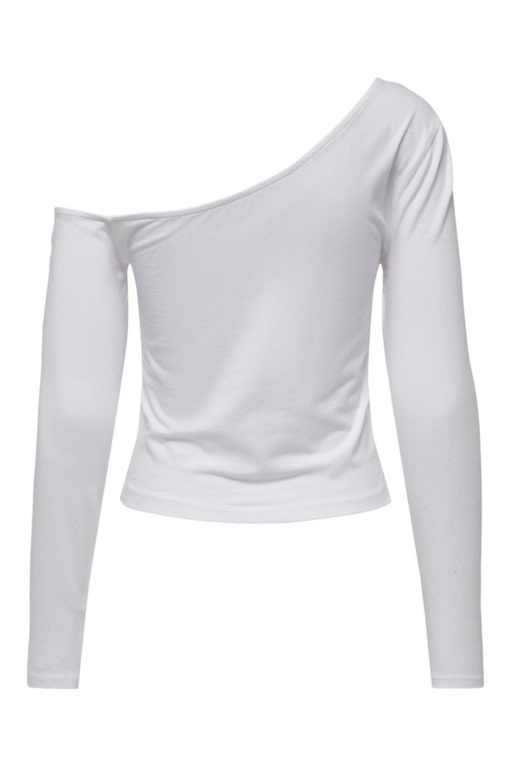 Only - Onllive Love Life L/S Oneshoulder Topjrs - 4710676 White
