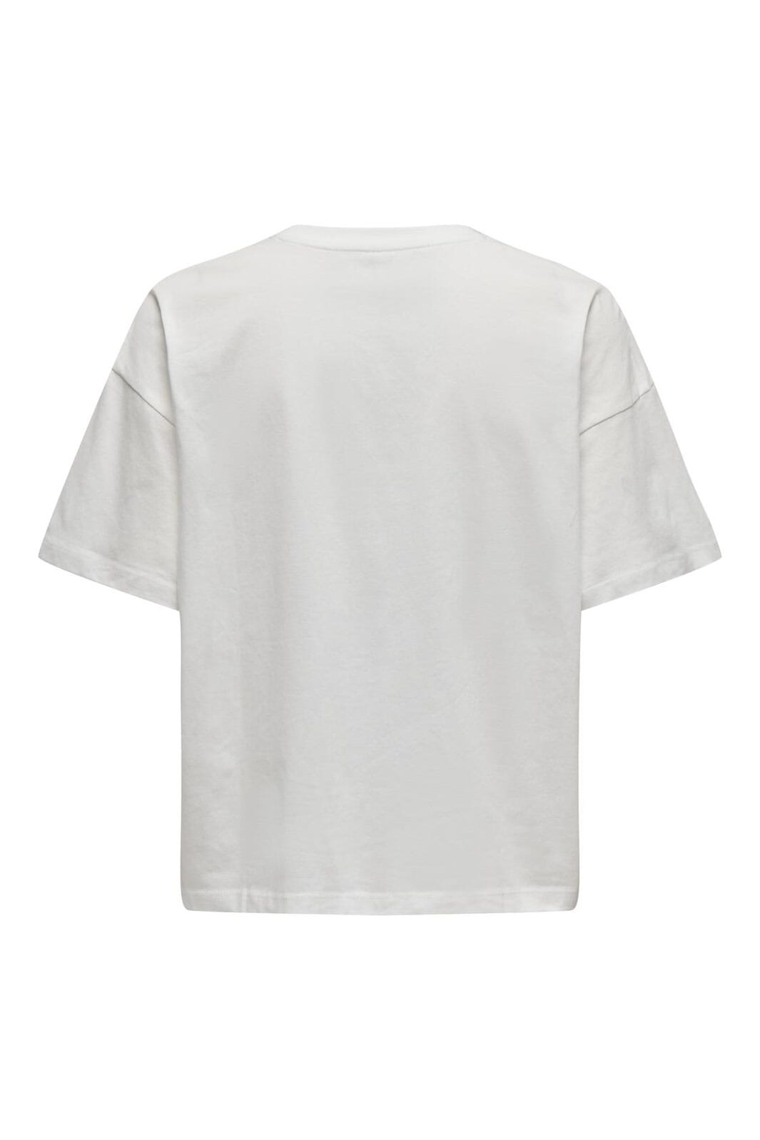 Only - Onllkelly S/S Cats Top Box - 4469393 Cloud Dancer Adorable