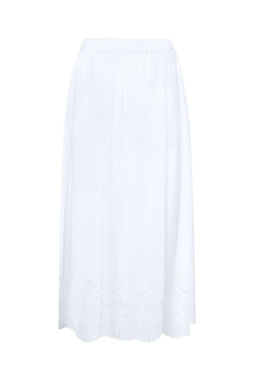 Only - Onllou Life Emb Long Skirt - 4689278 Bright White