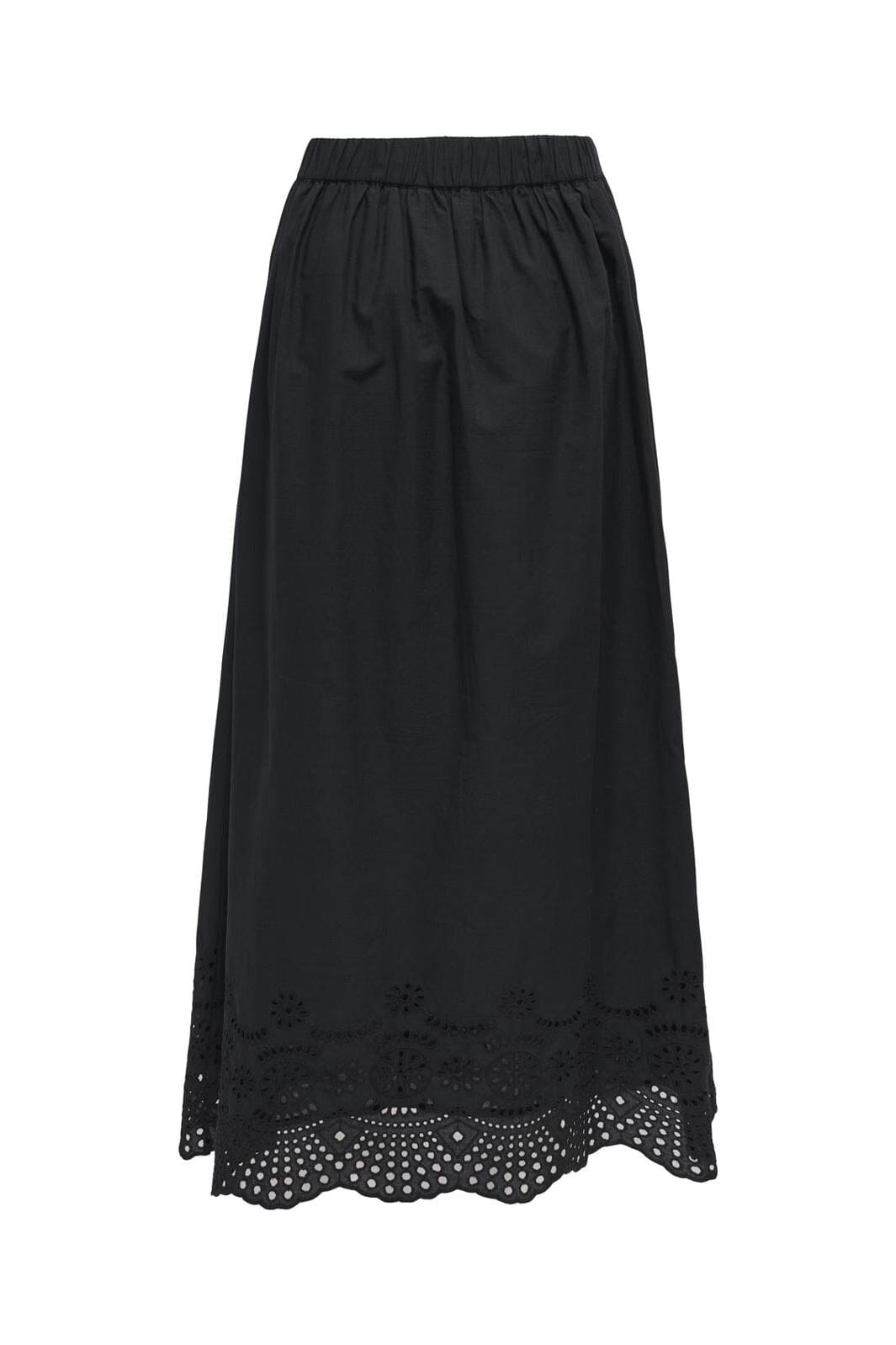 Only - Onllou Life Emb Long Skirt - 4689279 Black