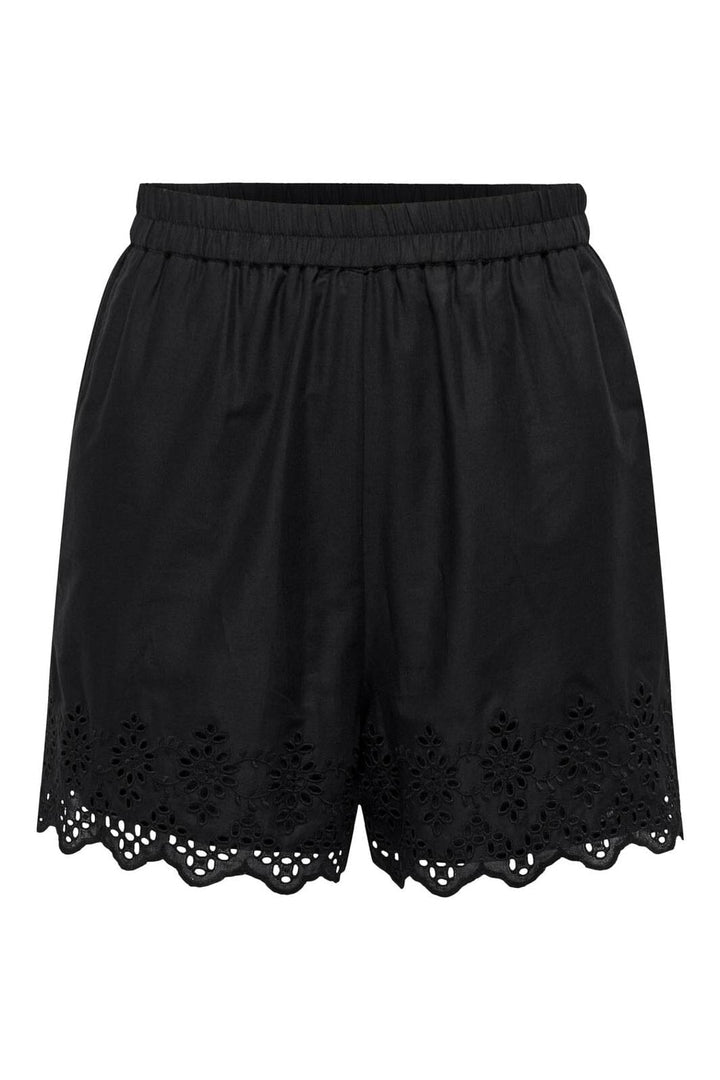Only - Onllou Life Emb Loose Shorts - 4415682 Black
