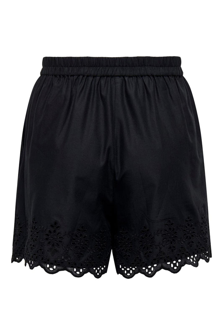 Only - Onllou Life Emb Loose Shorts - 4415682 Black
