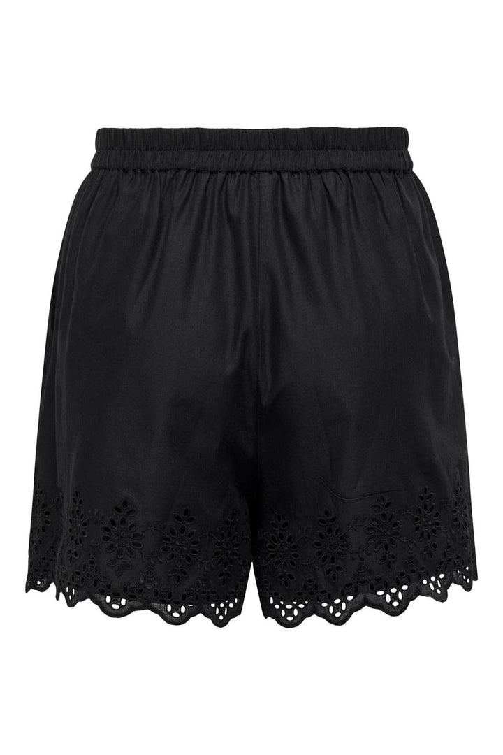 Only - Onllou Life Emb Loose Shorts - 4415682 Black