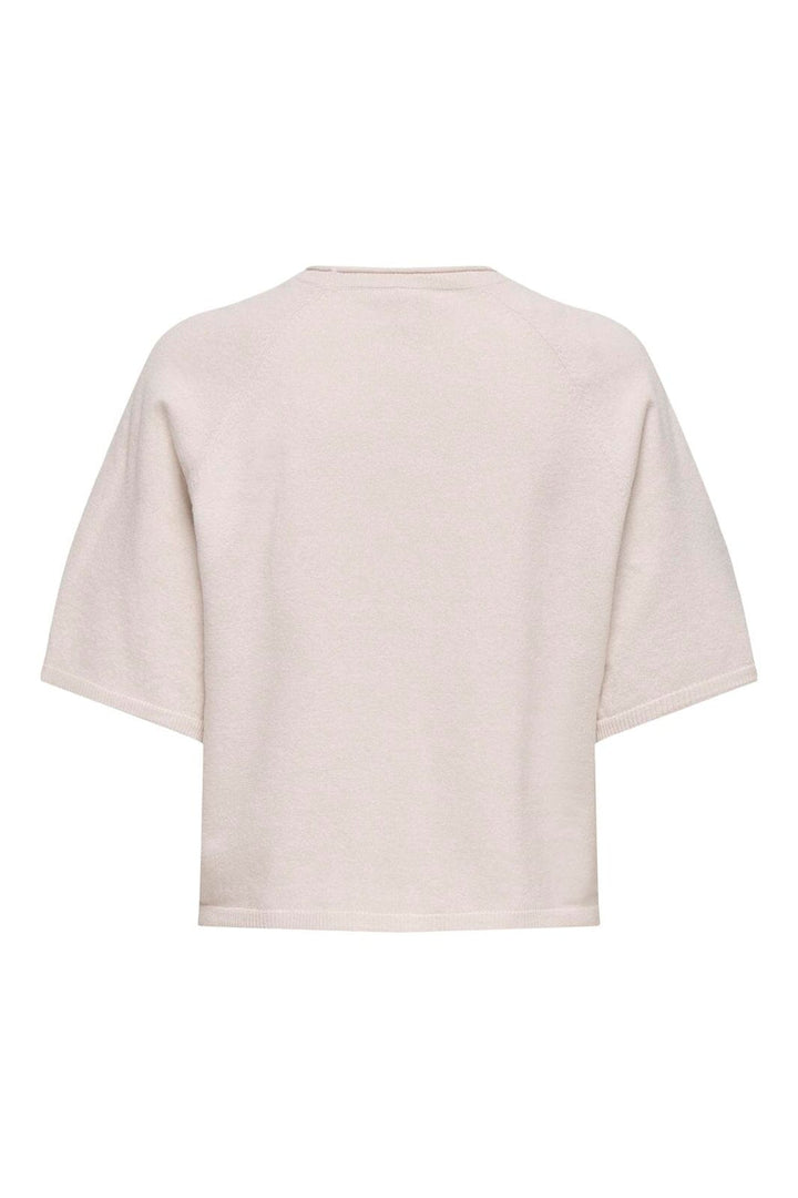 Only - Onlloyal 2/4 O-Neck Knt - 4981573 Moonbeam Melange