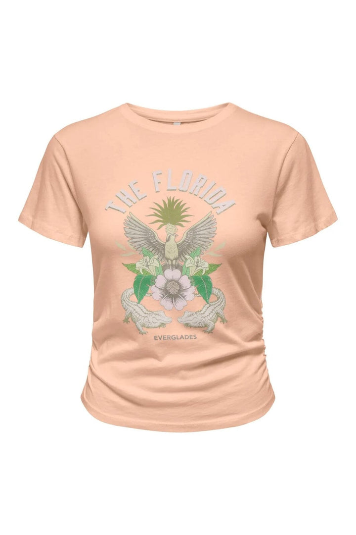 Only - Onllucy Life S/S Summer Top Box 15346760 - 4737443 - Caramel Cream Malibu Resilient