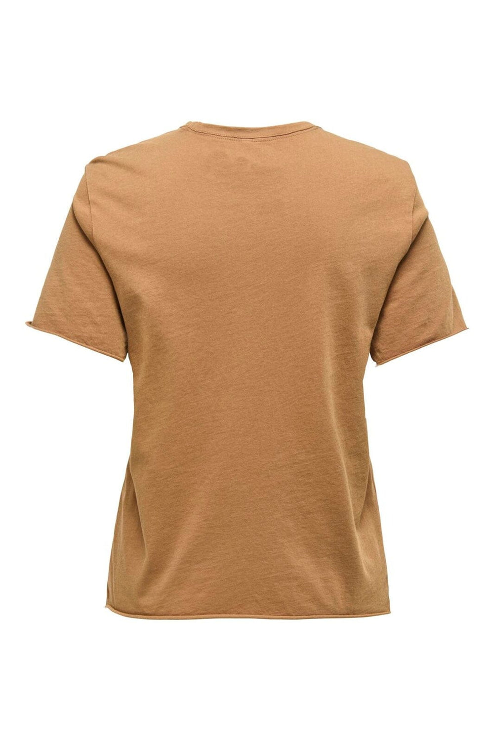 Only - Onllucy Reg S/S Stud Top Box Cc - 4925409 Toasted Coconut Self Love Club + Silver Studs