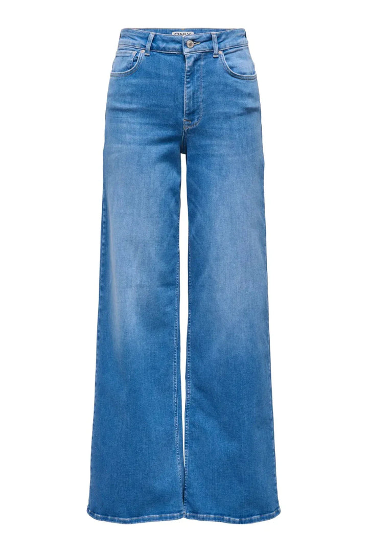 Only - Onlmadison Blush Wide Rea262 - 4902991 Special Bright Blue Denim Jeans 