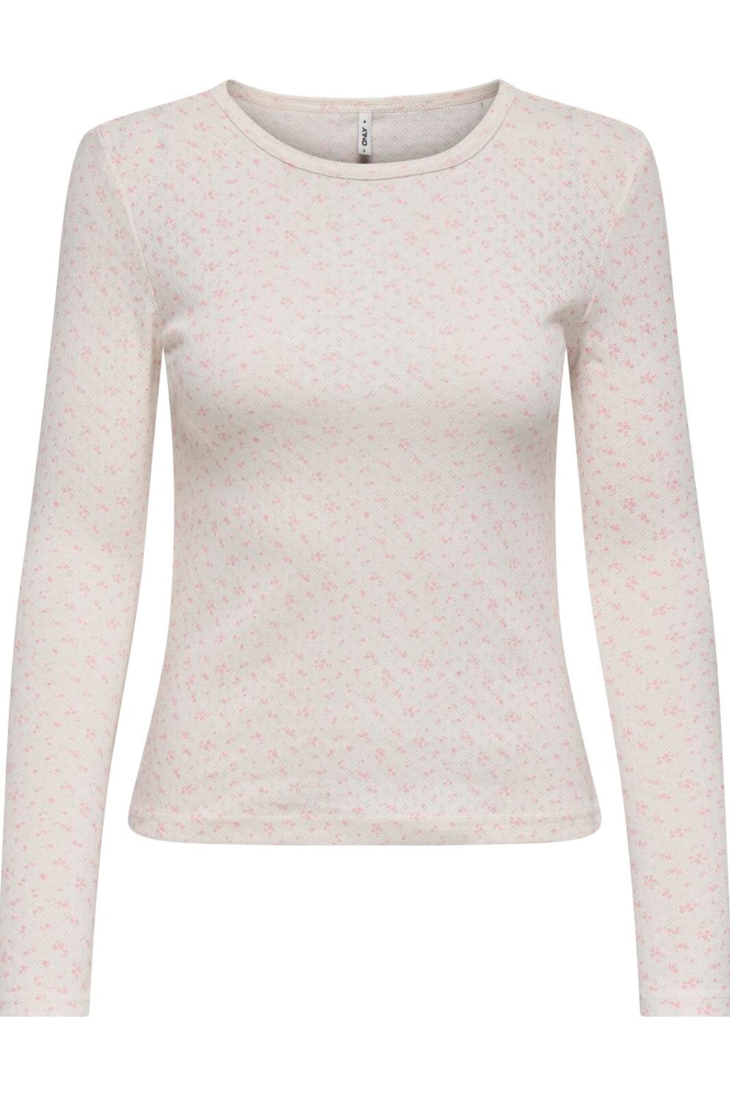 Only - Onlmadison L/S O-Neck Top - 5011775 Cloud Dancer Vivi Romance Rose Bluser 