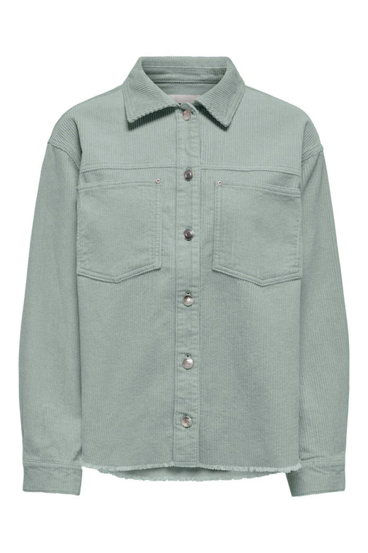 Only - Onlmaiko-Bitten L/S Cord Shacket Cc - 4983305 Jadeite