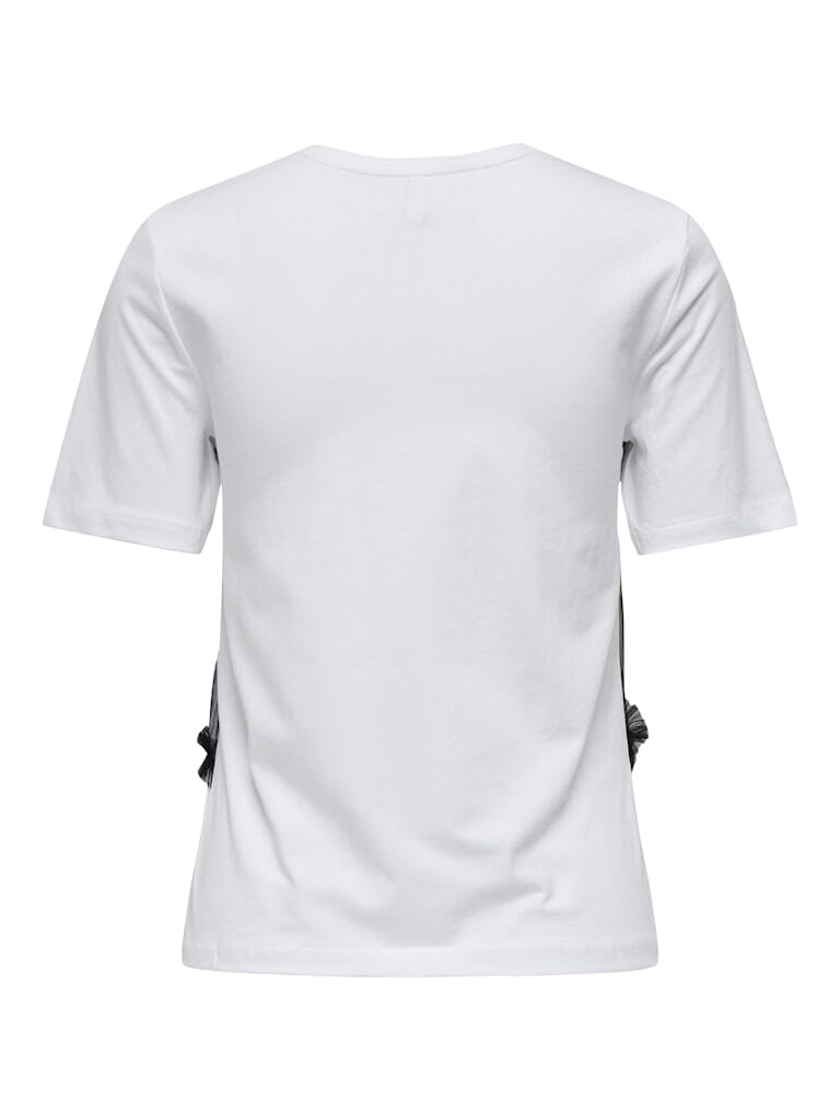 Only - Onlmalija Life S/S O-Neck Top Box - 4896205 Bright White Black Singlet + Print Magic Everyday T-shirts 