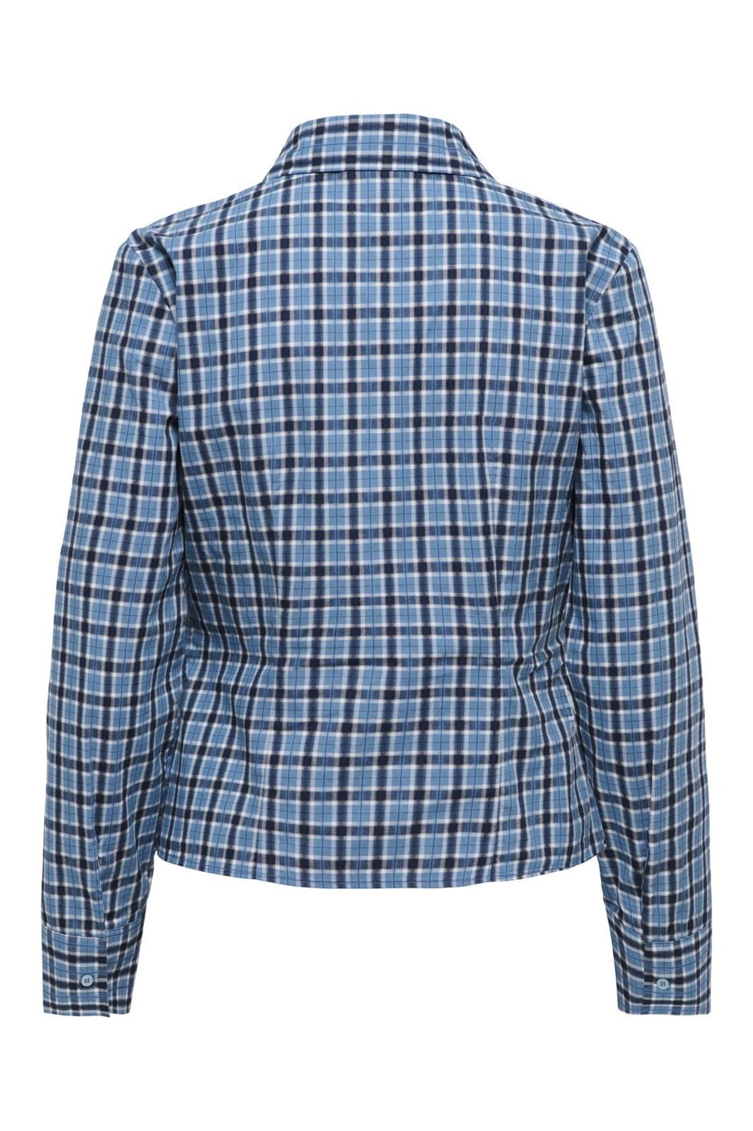 Only - Onlmarlo Ls Fitted Check Shirt - 4941262 Little Boy Blue W. Medieval Blue