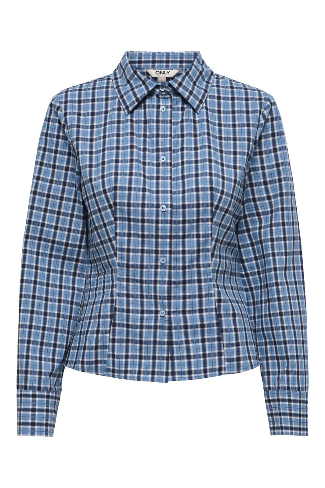 Only - Onlmarlo Ls Fitted Check Shirt - 4941262 Little Boy Blue W. Medieval Blue