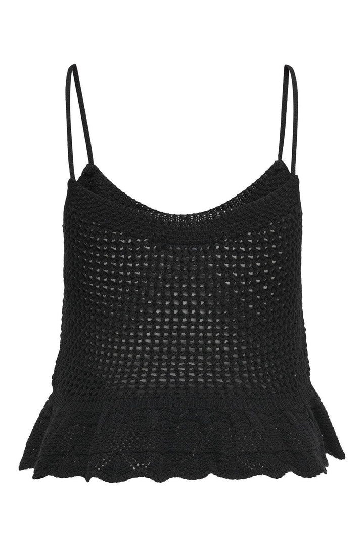 Only - Onlmary Life Sl Peplum Top Knt - 4489826 Black