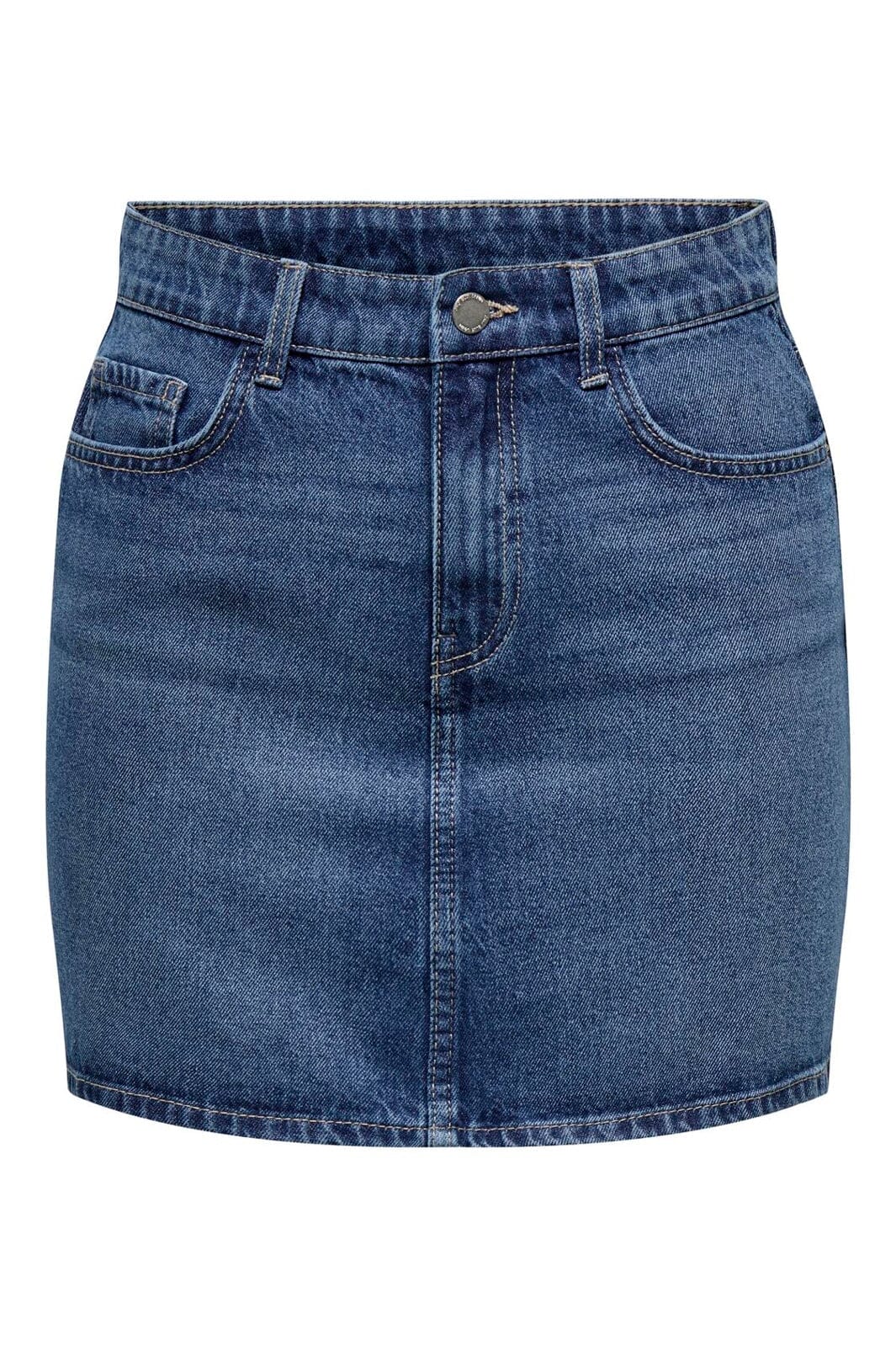 Only - Onlmatilda Short Skirt Pim Moch - 4797718 Medium Blue Denim