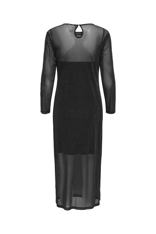 Only - Onlmella L/S Long Glit Dress - 4866232 Black