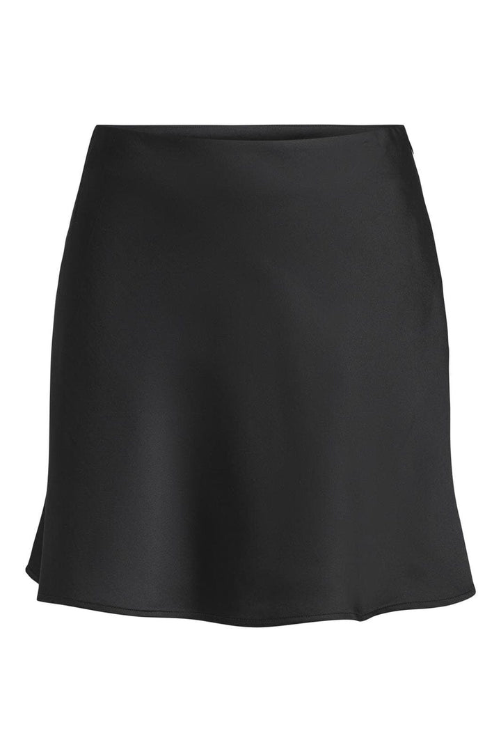 Only - Onlmika Vis Satin Short Skirt - 4900632 Black