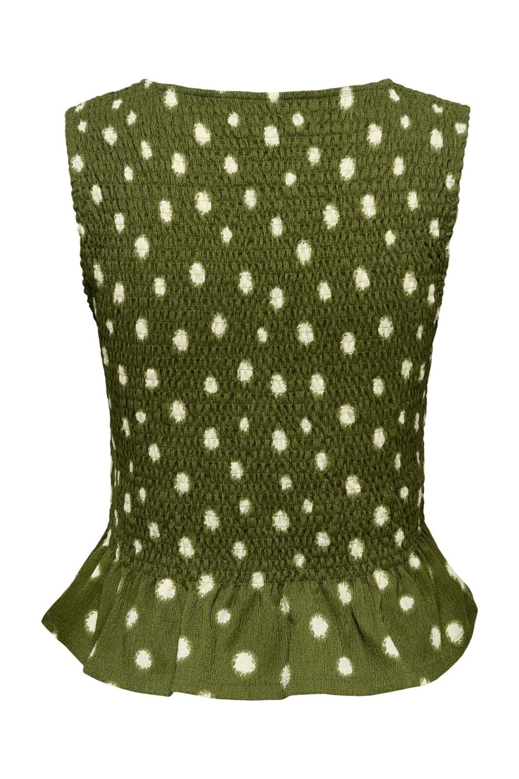 Only - Onlmolly S/L Smock Top - 5110847 Capulet Olive White Dots