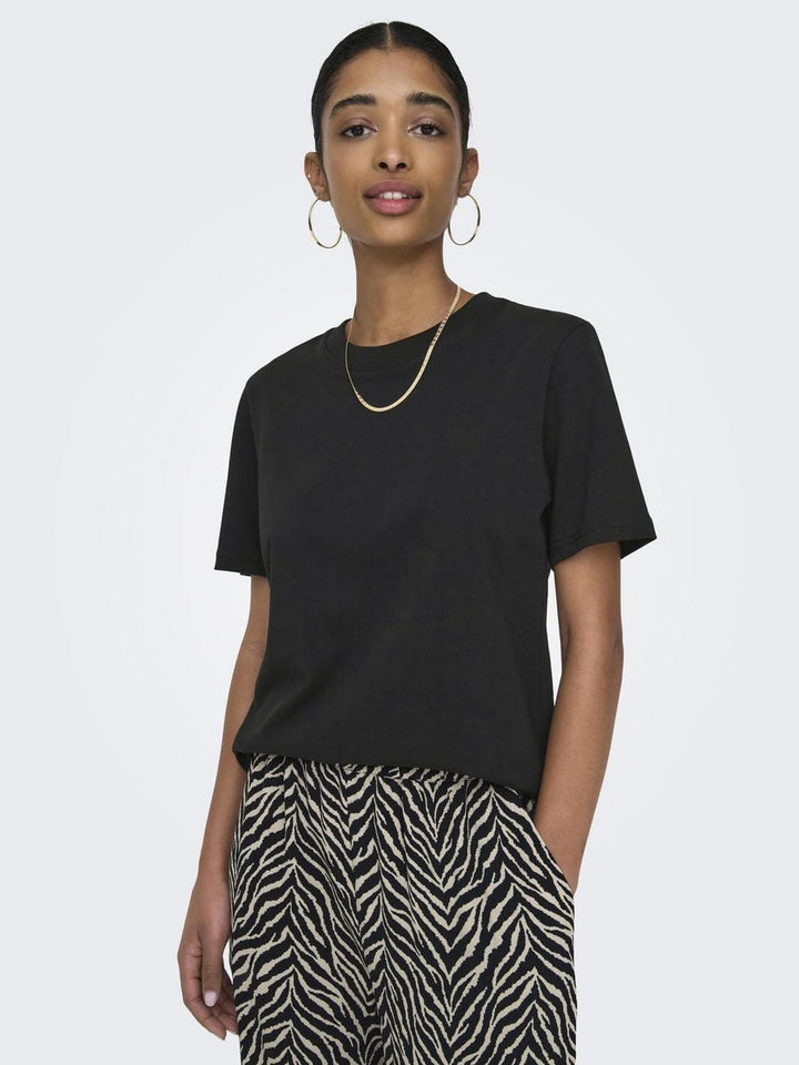 Only - Onlmonja S/S Tee - 4474466 Black