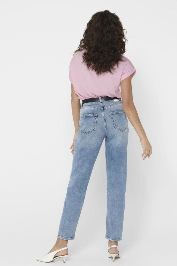 Only - Onlmoster S/S O-Neck Top - 3253396 Pink Lady