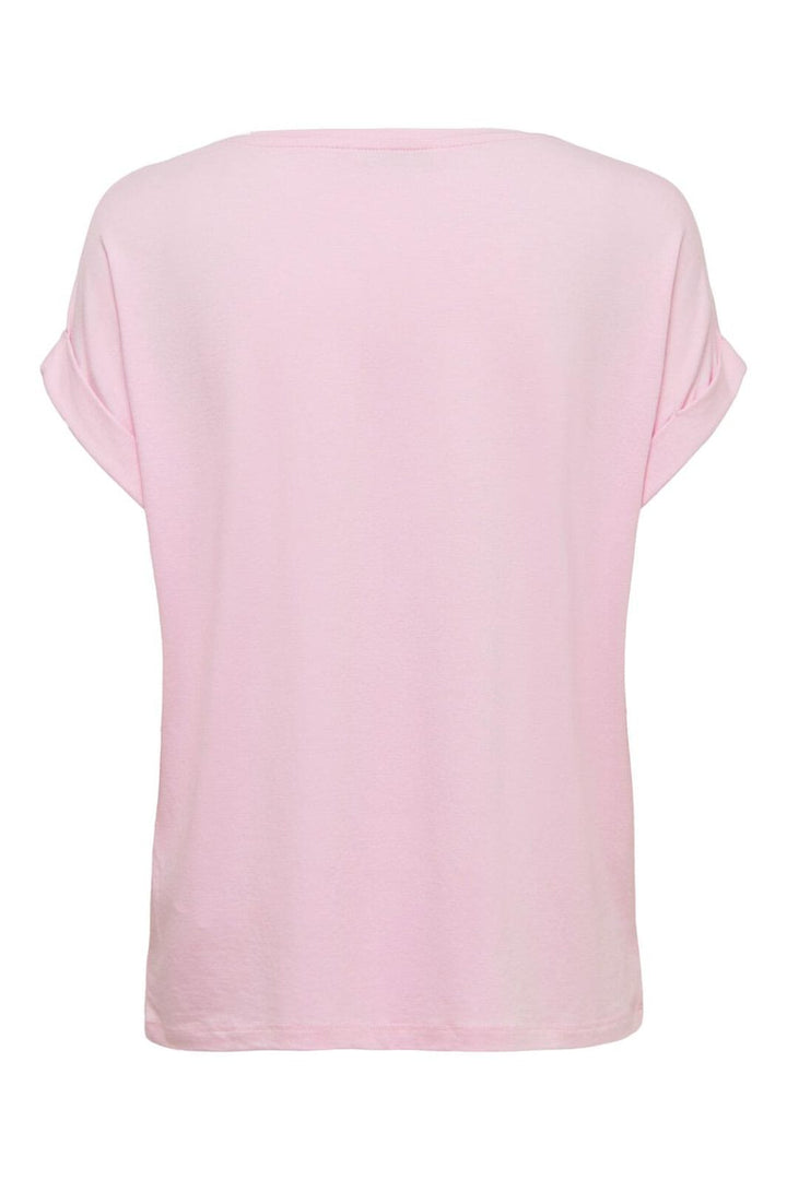 Only - Onlmoster S/S O-Neck Top - 3253396 Pink Lady