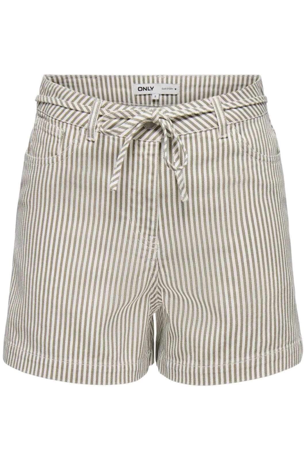 Only - Onlnaomi Stripe Shorts - 4907786 Winter Twig White Shorts 