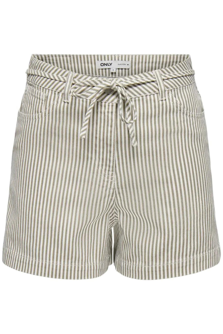 Only - Onlnaomi Stripe Shorts - 4907786 Winter Twig White Shorts 