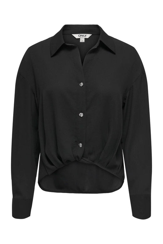 Only - Onlneiva Life Ls Balloon Shirt - 4887936 Black