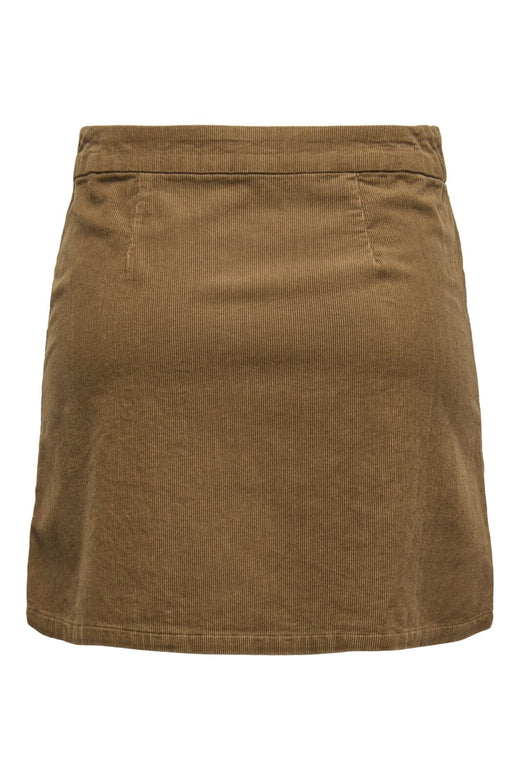 Only - Onlnessa But Pleat Cord Skirt - 4810802 Toasted Coconut