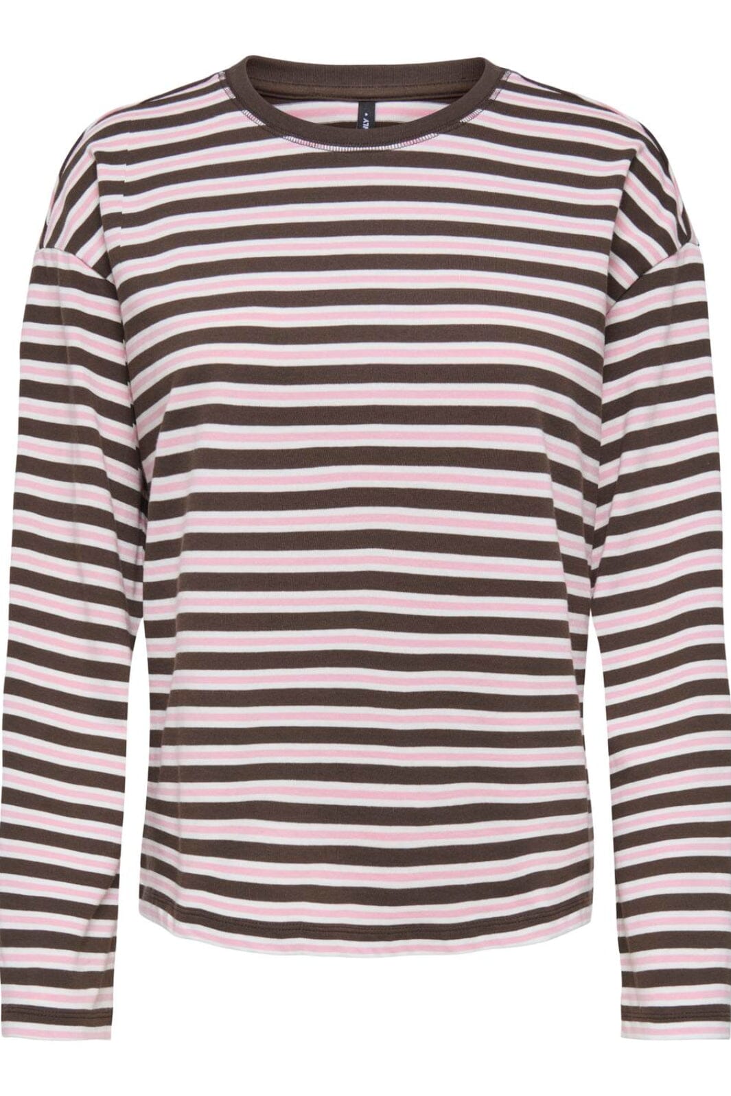 Only - Onlnew Soph L/S O-Neck Top Box - 5094622 Black Coffee Orchid Pink + Cloud Dancer (Ida) Bluser 