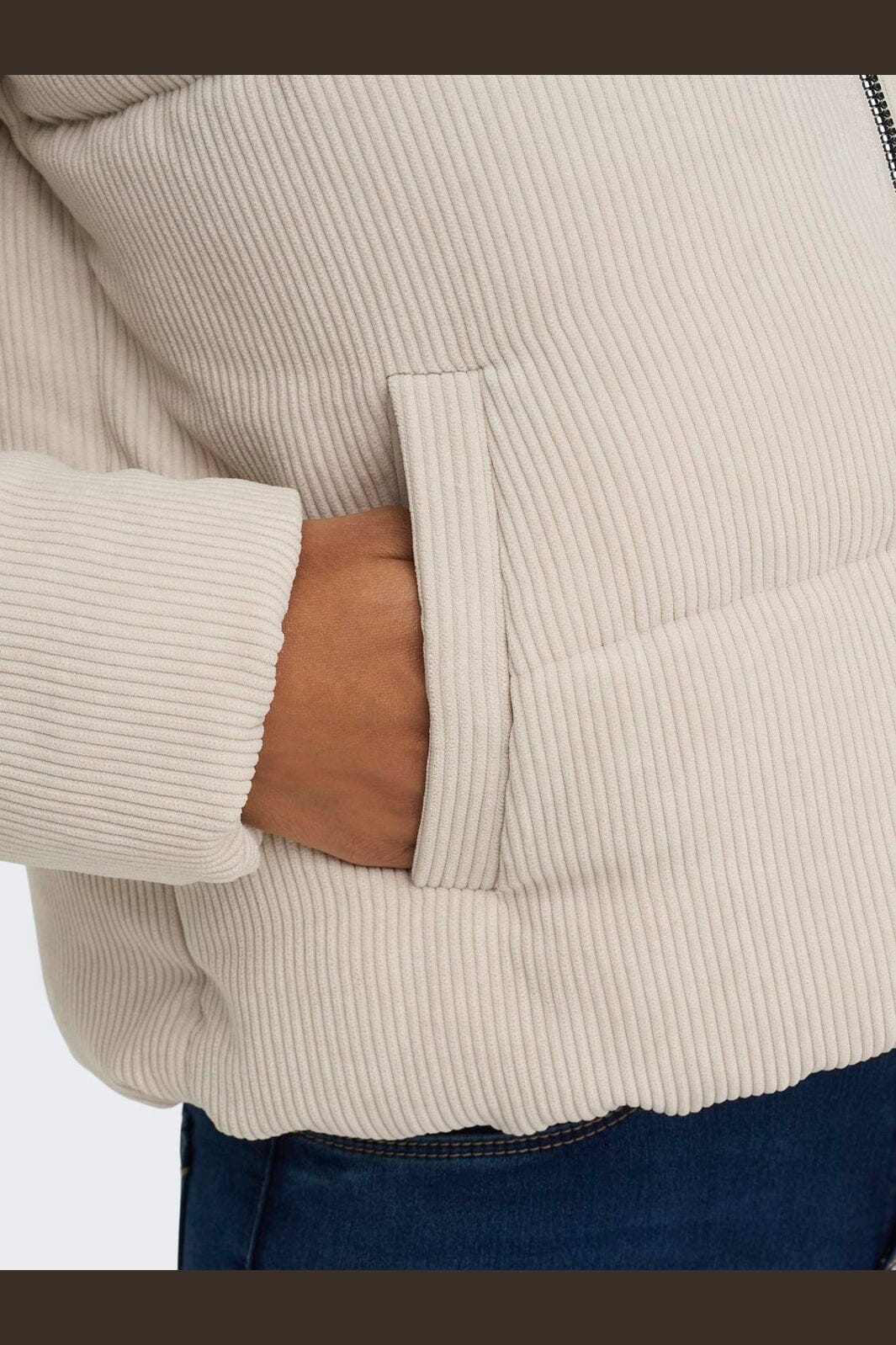 Only - Onlnewdolly Corduroy Puffer - 4327358 Moonstruck Big Corduroy Pattern