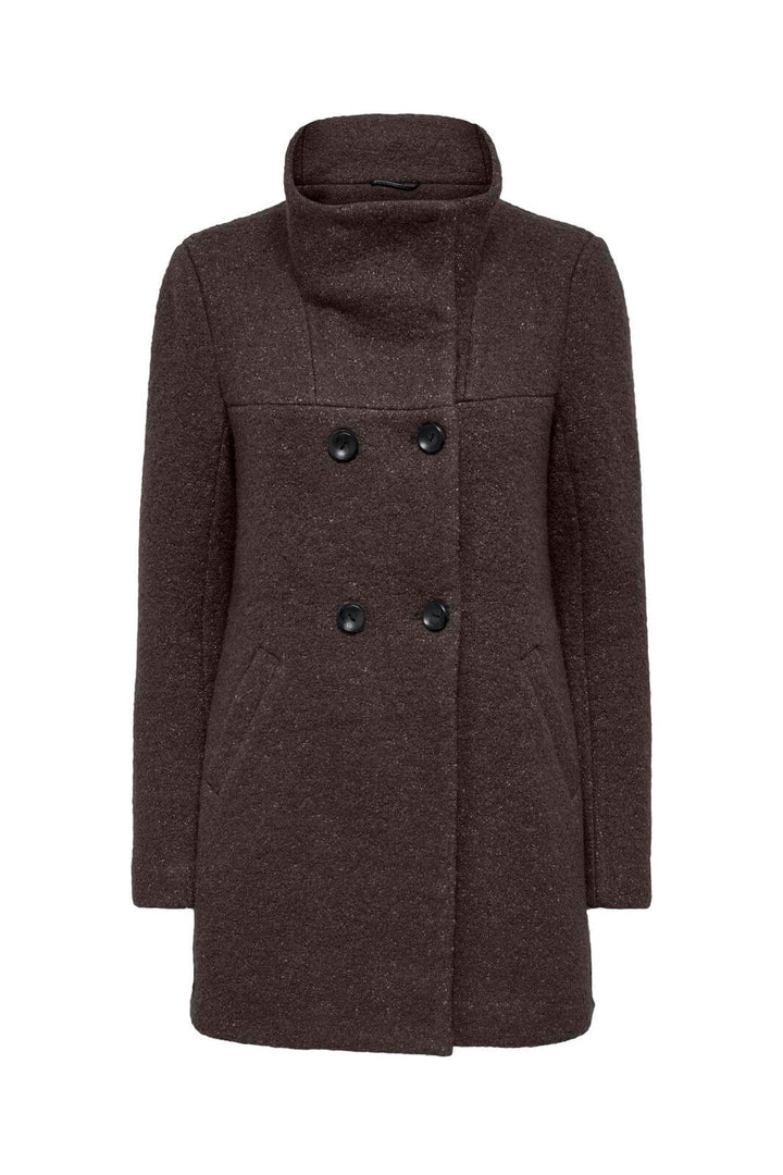 Only - Onlnewsophia Wool Coat Cc - 4997624 Chocolate Torte Melange