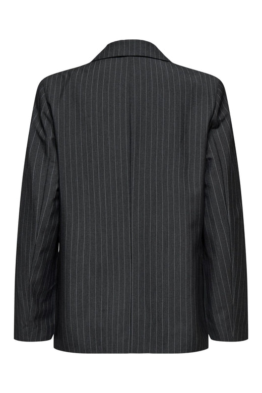 Only - Onlnisa Life L/S Pinst Ovs Blazer Cc Tlr - 4785813 Dark Grey Melange W. Ultimate Gray
