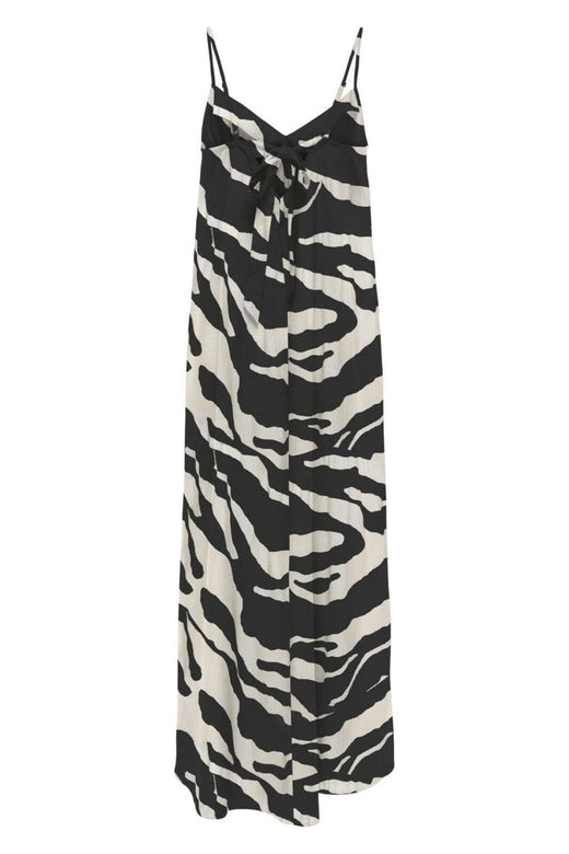 Only - Onlnova Life Vis Roxy Long Dress - 4759148 Black 644 Refined Zebra Kjoler 