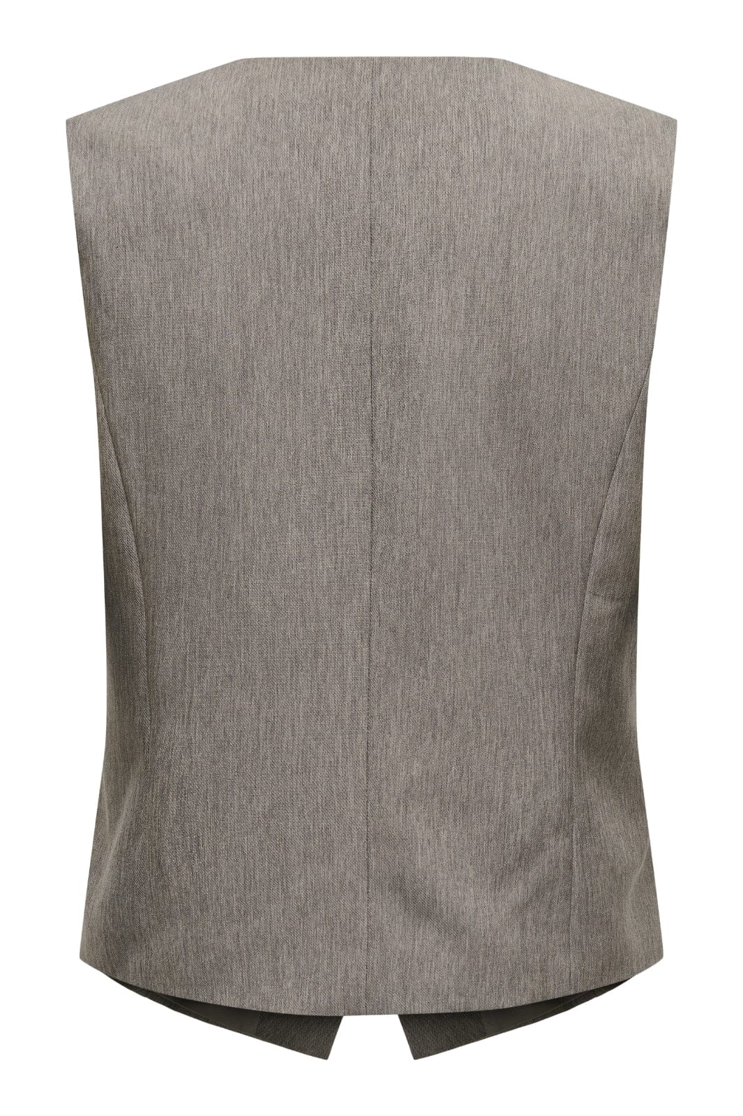 Only - Onlnovi S/L Mel Asym Waistcoat Tlr - 4591309 Walnut Melange