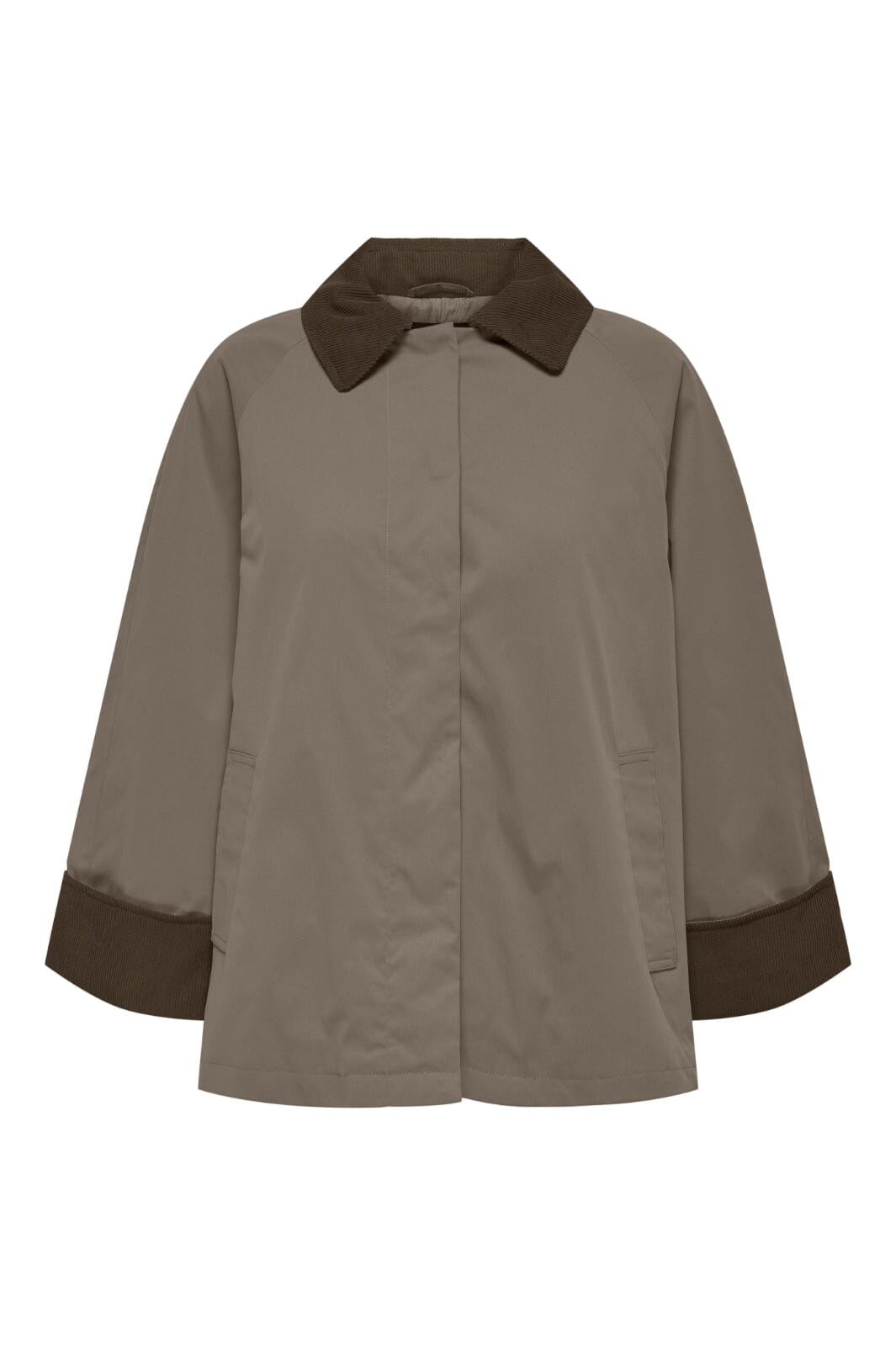 Only - Onlorchid Mix Cordoroy Parka Coat - 4902178 Walnut Chocolate Brown