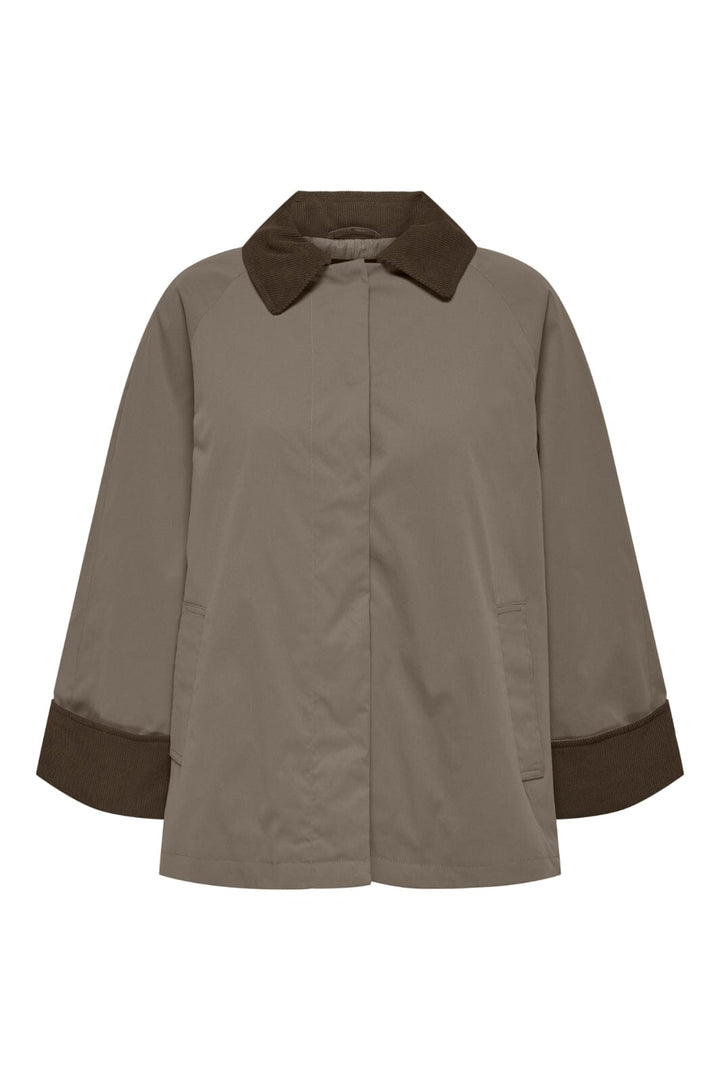 Only - Onlorchid Mix Cordoroy Parka Coat - 4902178 Walnut Chocolate Brown