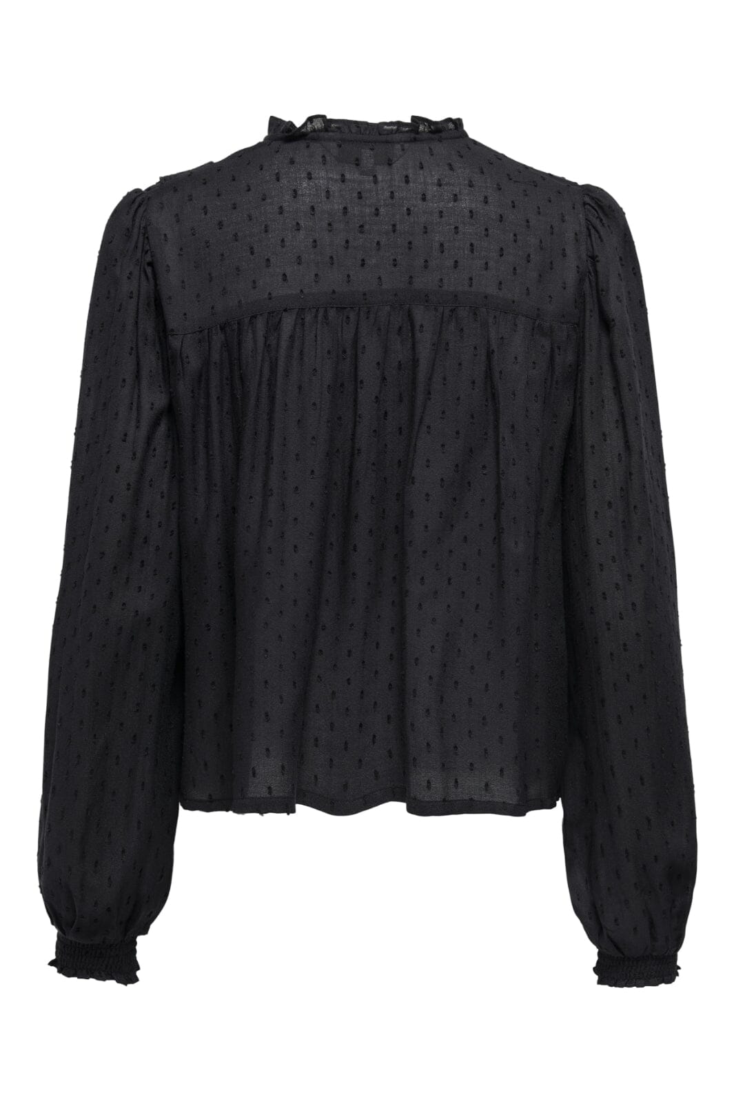 Only - Onlpelia Life Ls Dobby Top - 4861794 Black Toppe 