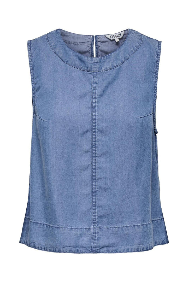 Only - Onlpema-Dorsi Sl Top Yor 15350533 - 4784951 - Medium Blue Denim
