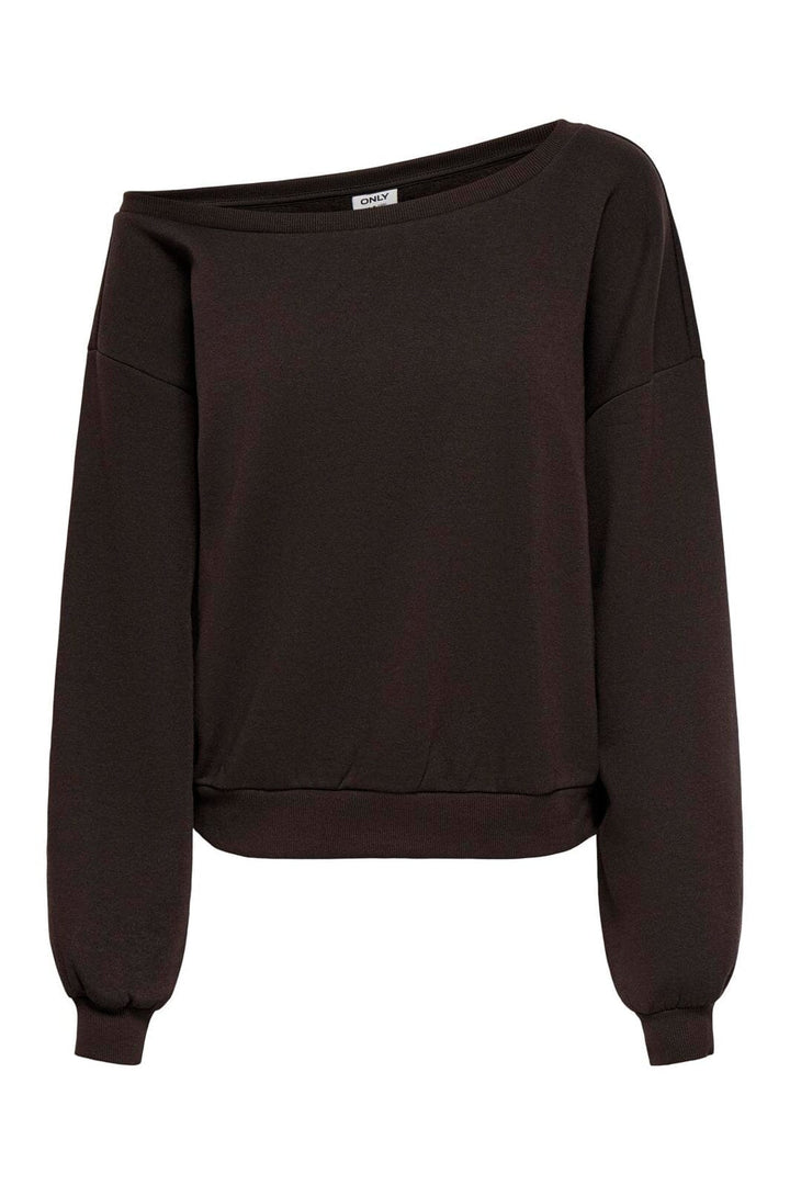 Only - Onlrhina L/S One Shoulder Swt - 5084983 Chocolate Torte
